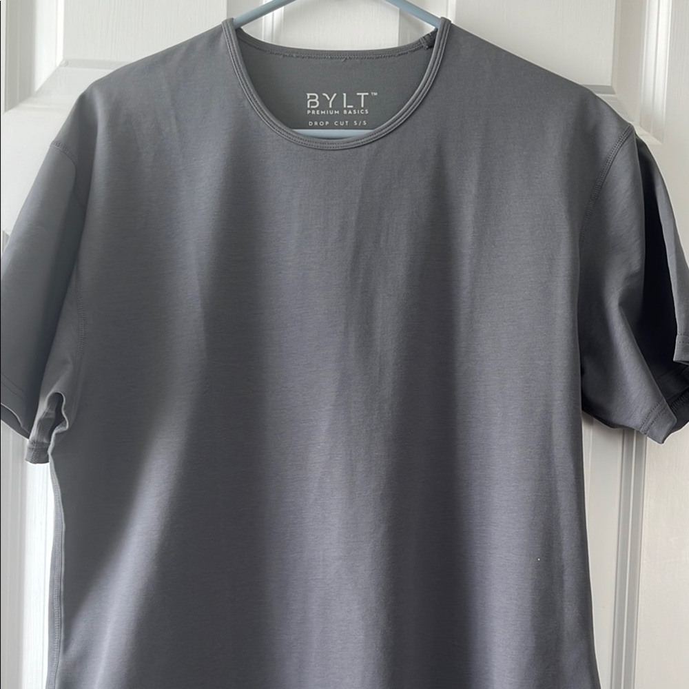 BYLT Basics Men's Gray Crew Neck Shirt